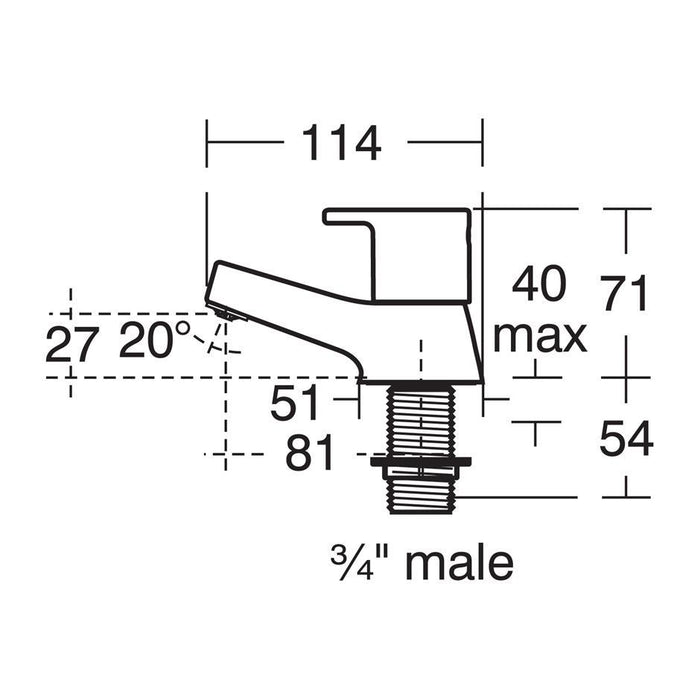 Ideal Standard Calista bath pillar taps - Unbeatable Bathrooms