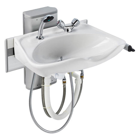 Armitage Shanks Care Plus Salonex Washbasin Mounting Bracket, Gas Cell Counter Balanced with Lever Lock, Vertical Adjustment - Unbeatable Bathrooms