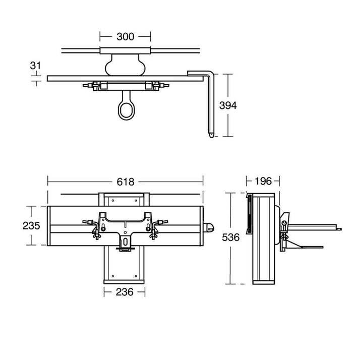 Armitage Shanks Care Plus Salonex Washbasin Mounting Bracket, Gas Cell Counter Balanced with Lever Lock, Vertical And Horizontal Adjustment - Unbeatable Bathrooms