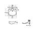 Armitage Shanks Care Plus Salonex Washbasin Mounting Bracket, Gas Cell Counter Balanced with Lever Lock, Vertical And Horizontal Adjustment - Unbeatable Bathrooms