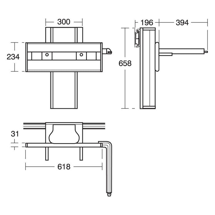 Armitage Shanks Care Plus Washbasin Mounting Electrically Operated by Lever, Vertical and Horizontal Adjustment - Unbeatable Bathrooms