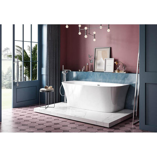 Charlotte Edwards Carme 1700 x 800mm Slim-Edged Freestanding Bath - Unbeatable Bathrooms