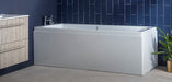 Carron Axis Single Ended 5mm Carronite Rectangular Bath 2 Tap Hole White - Unbeatable Bathrooms