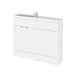 Hudson Reed Fusion 1200mm Compact Vanity Unit Pack - Floor Standing 2 Door Unit - Unbeatable Bathrooms