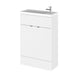 Hudson Reed Fusion Compact Vanity Unit - Floor Standing 1 & 2 Door Units with Polymarble Basin - Unbeatable Bathrooms