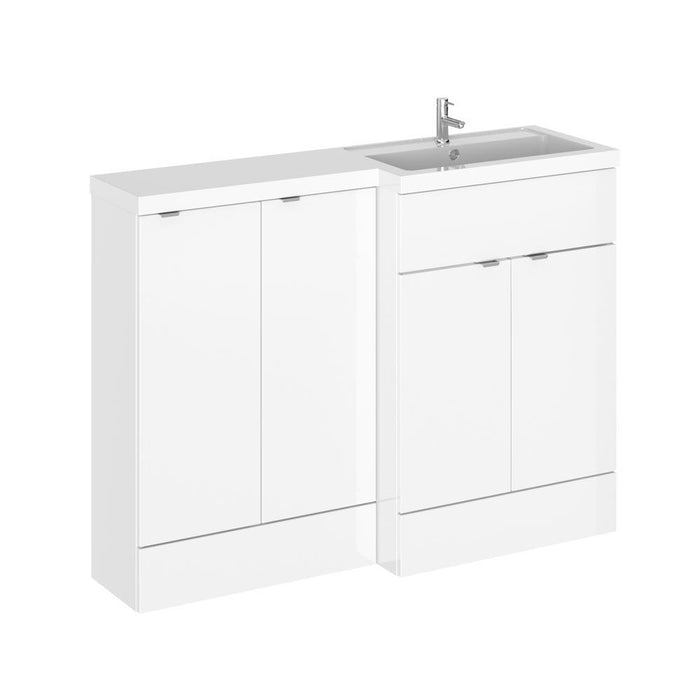 Hudson Reed Fusion 1200mm Vanity Unit Pack - Floor Standing 2 Door Unit - Unbeatable Bathrooms
