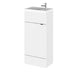 Hudson Reed Fusion Compact Vanity Unit - Floor Standing 1 & 2 Door Units with Polymarble Basin - Unbeatable Bathrooms