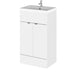 Hudson Reed Fusion Vanity Unit - Floor Standing 1 & 2 Door Units with Polymarble Basin - Unbeatable Bathrooms