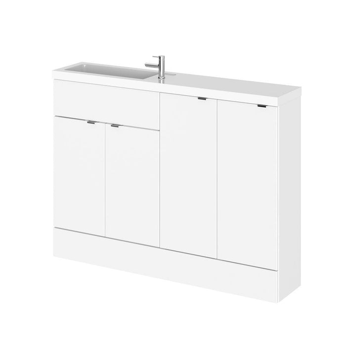 Hudson Reed Fusion 1200mm Compact Vanity Unit Pack - Floor Standing 2 Door Unit - Unbeatable Bathrooms