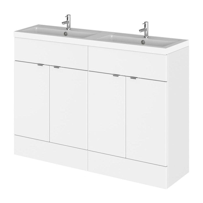 Hudson Reed Fusion Vanity Unit - Floor Standing 1 & 2 Door Units with Polymarble Basin - Unbeatable Bathrooms