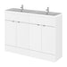 Hudson Reed Fusion Vanity Unit - Floor Standing 1 & 2 Door Units with Polymarble Basin - Unbeatable Bathrooms