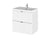 Hudson Reed Fusion Vanity Unit - Wall Hung 2 Drawer Unit with Basin - Unbeatable Bathrooms