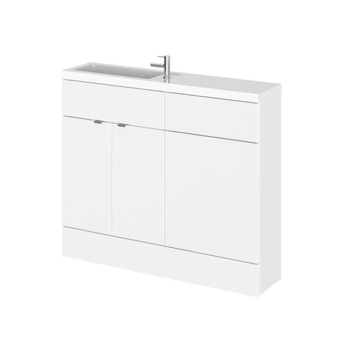 Hudson Reed Fusion 1000mm Compact Vanity Unit Pack - Floor Standing 2 Door Unit - Unbeatable Bathrooms