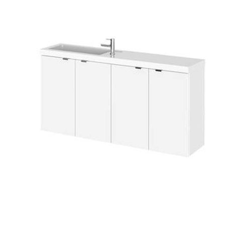 Hudson Reed Fusion 1000/1200mm Compact Vanity Unit Pack - Floor Standing 4 Door Unit - Unbeatable Bathrooms