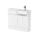 Hudson Reed Fusion 1000/1100mm Vanity Unit Pack - Floor Standing 2 Door Unit with Semi Recessed Basin - Unbeatable Bathrooms