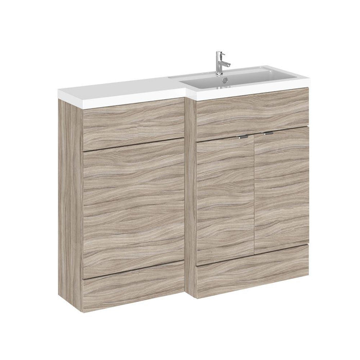 Hudson Reed Fusion 1200mm Compact Vanity Unit Pack - Floor Standing 2 Door Unit - Unbeatable Bathrooms