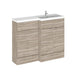 Hudson Reed Fusion 1200mm Compact Vanity Unit Pack - Floor Standing 2 Door Unit - Unbeatable Bathrooms