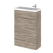 Hudson Reed Fusion Compact Vanity Unit - Floor Standing 1 & 2 Door Units with Polymarble Basin - Unbeatable Bathrooms