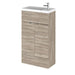 Hudson Reed Fusion Compact Vanity Unit - Floor Standing 1 & 2 Door Units with Polymarble Basin - Unbeatable Bathrooms