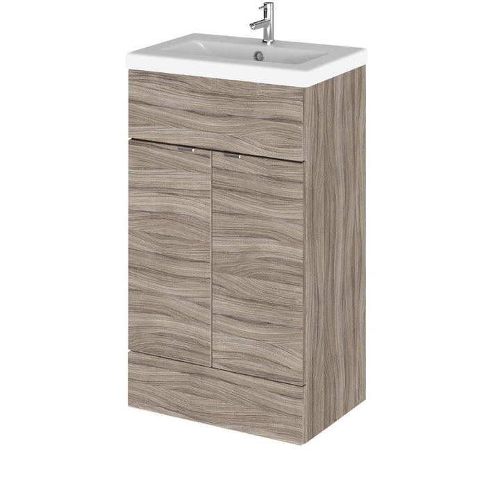 Hudson Reed Fusion Vanity Unit - Floor Standing 2 Door Unit with Basin (Full Depth) - Unbeatable Bathrooms