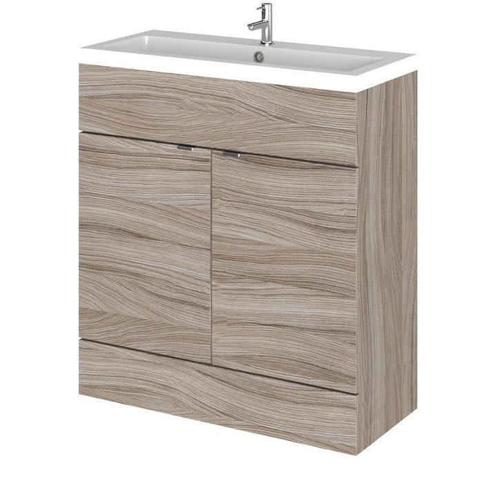 Hudson Reed Fusion Vanity Unit - Floor Standing 1 & 2 Door Units with Polymarble Basin - Unbeatable Bathrooms