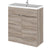 Hudson Reed Fusion Vanity Unit - Floor Standing 2 Door Unit with Basin (Full Depth) - Unbeatable Bathrooms