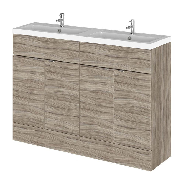 Hudson Reed Fusion Vanity Unit - Floor Standing 1 & 2 Door Units with Polymarble Basin - Unbeatable Bathrooms