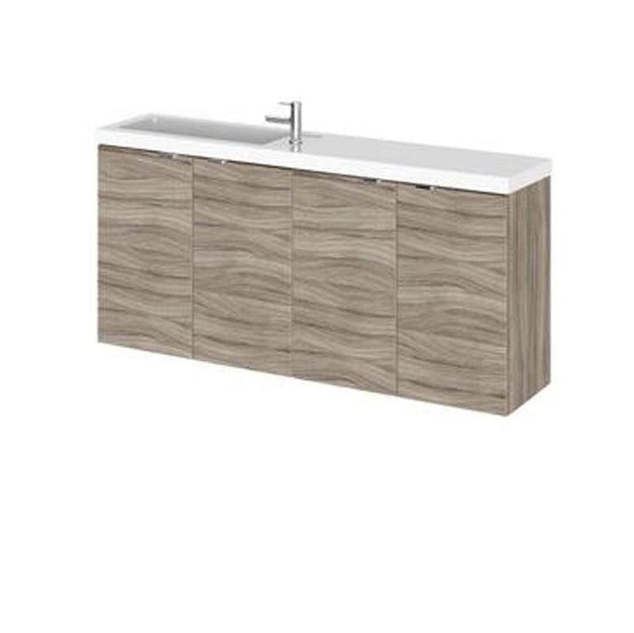Hudson Reed Fusion 1000/1200mm Compact Vanity Unit Pack - Floor Standing 4 Door Unit - Unbeatable Bathrooms