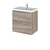 Hudson Reed Fusion Vanity Unit - Wall Hung 2 Drawer Unit with Basin - Unbeatable Bathrooms