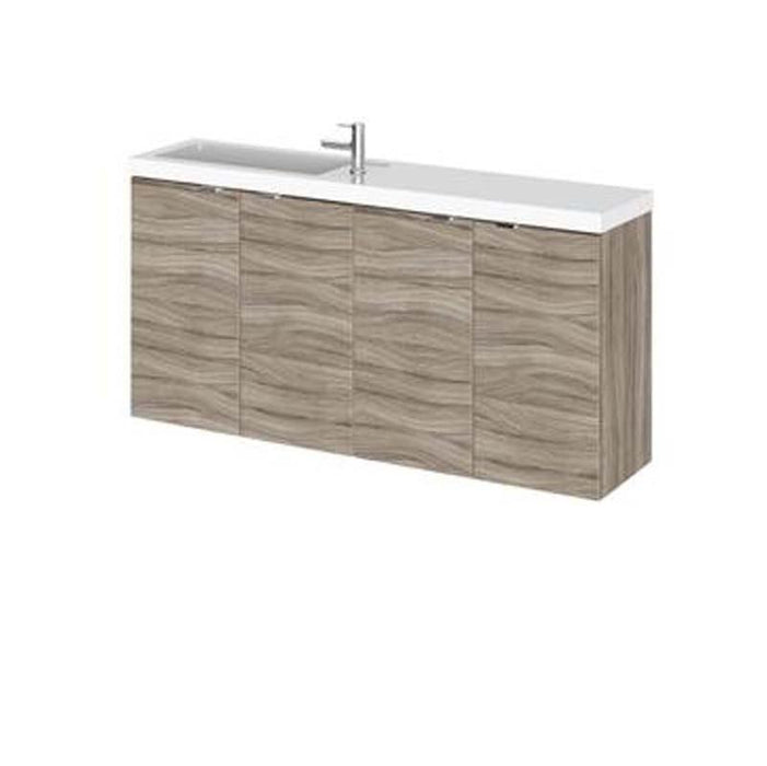 Hudson Reed Fusion 1000/1200mm Compact Vanity Unit Pack - Floor Standing 4 Door Unit - Unbeatable Bathrooms