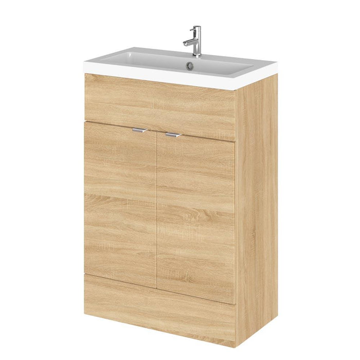 Hudson Reed Fusion Vanity Unit - Floor Standing 1 & 2 Door Units with Polymarble Basin - Unbeatable Bathrooms