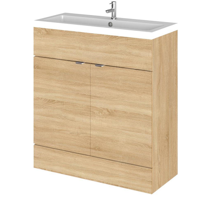 Hudson Reed Fusion Vanity Unit - Floor Standing 1 & 2 Door Units with Polymarble Basin - Unbeatable Bathrooms
