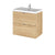 Hudson Reed Fusion Vanity Unit - Wall Hung 2 Drawer Unit with Basin - Unbeatable Bathrooms