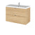 Hudson Reed Fusion Vanity Unit - Wall Hung 2 Drawer Unit with Basin - Unbeatable Bathrooms