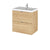 Hudson Reed Fusion Vanity Unit - Wall Hung 2 Drawer Unit with Basin - Unbeatable Bathrooms