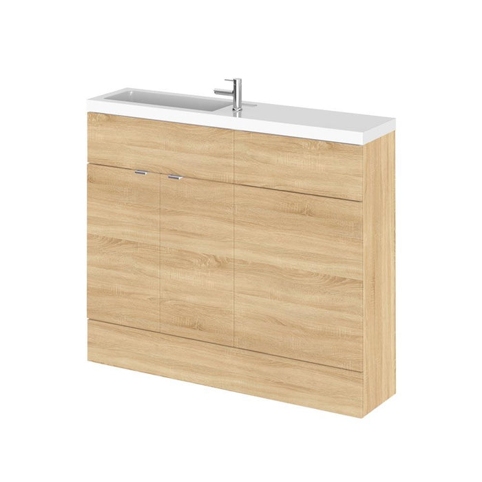 Hudson Reed Fusion 1000mm Compact Vanity Unit Pack - Floor Standing 2 Door Unit - Unbeatable Bathrooms