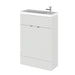 Hudson Reed Fusion Compact Vanity Unit - Floor Standing 1 & 2 Door Units with Polymarble Basin - Unbeatable Bathrooms