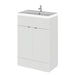 Hudson Reed Fusion Vanity Unit - Floor Standing 1 & 2 Door Units with Polymarble Basin - Unbeatable Bathrooms