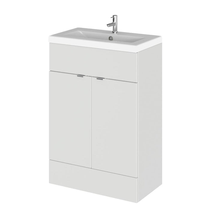 Hudson Reed Fusion Vanity Unit - Floor Standing 2 Door Unit with Basin (Full Depth) - Unbeatable Bathrooms