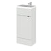 Hudson Reed Fusion Compact Vanity Unit - Floor Standing 1 & 2 Door Units with Polymarble Basin - Unbeatable Bathrooms