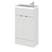 Hudson Reed Fusion Compact Vanity Unit - Floor Standing 1 & 2 Door Units with Polymarble Basin - Unbeatable Bathrooms