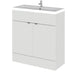 Hudson Reed Fusion Vanity Unit - Floor Standing 1 & 2 Door Units with Polymarble Basin - Unbeatable Bathrooms