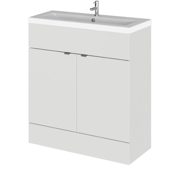 Hudson Reed Fusion Vanity Unit - Floor Standing 2 Door Unit with Basin (Full Depth) - Unbeatable Bathrooms