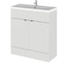 Hudson Reed Fusion Vanity Unit - Floor Standing 2 Door Unit with Basin (Full Depth) - Unbeatable Bathrooms