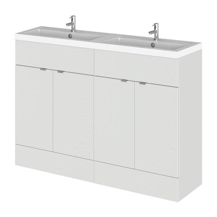 Hudson Reed Fusion Vanity Unit - Floor Standing 1 & 2 Door Units with Polymarble Basin - Unbeatable Bathrooms