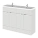 Hudson Reed Fusion Vanity Unit - Floor Standing 1 & 2 Door Units with Polymarble Basin - Unbeatable Bathrooms