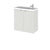Hudson Reed Fusion 500/600mm Slimline Vanity Unit - Wall Hung 2 Door Unit with Polymarble Basin - Unbeatable Bathrooms