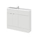 Hudson Reed Fusion 1000mm Compact Vanity Unit Pack - Floor Standing 2 Door Unit - Unbeatable Bathrooms
