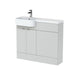 Hudson Reed Fusion 1000/1100mm Vanity Unit Pack - Floor Standing 2 Door Unit with Semi Recessed Basin - Unbeatable Bathrooms