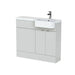 Hudson Reed Fusion 1000/1100mm Vanity Unit Pack - Floor Standing 2 Door Unit with Semi Recessed Basin - Unbeatable Bathrooms